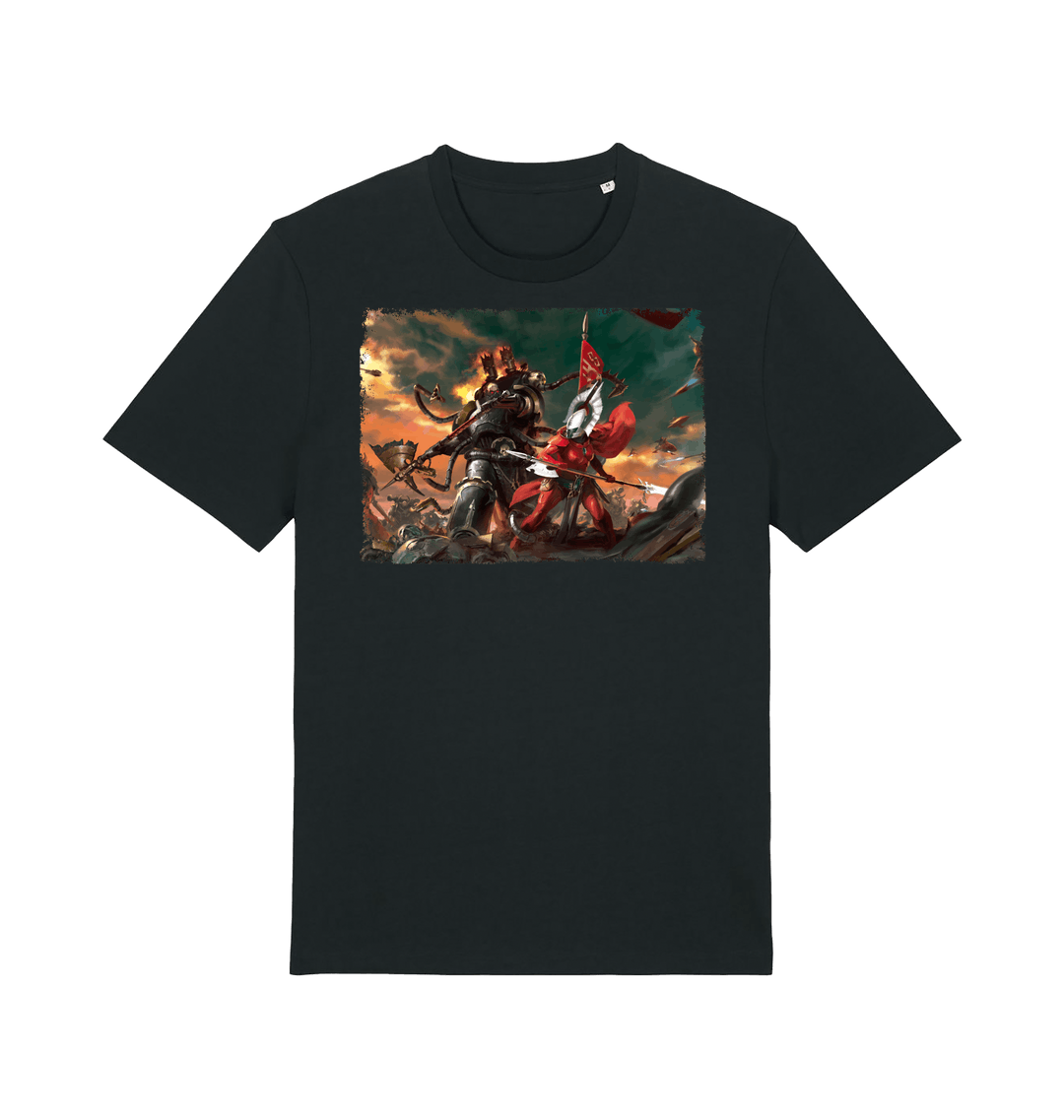 Black Printed T-shirt Front